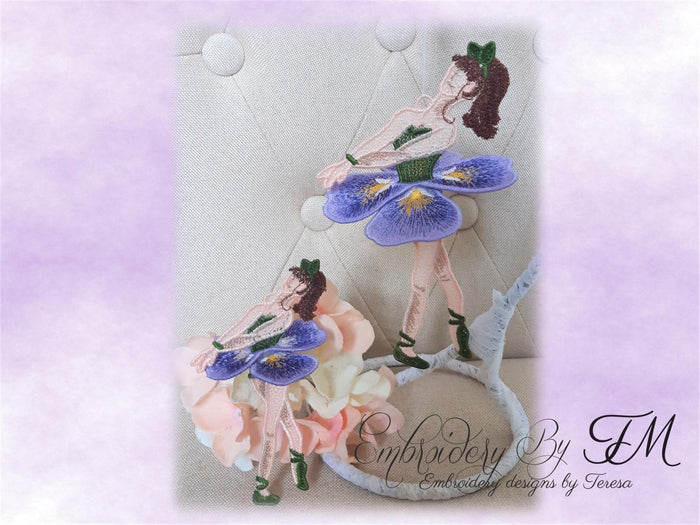 Pansy doll / 5x7 and 4x4 hoop