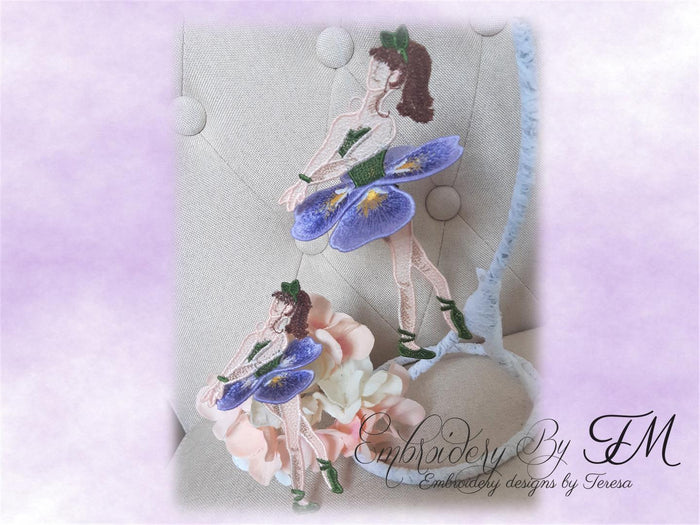 Pansy doll / 5x7 and 4x4 hoop