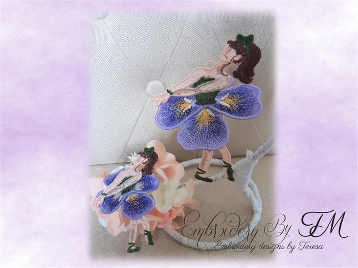 Pansy doll / 5x7 and 4x4 hoop