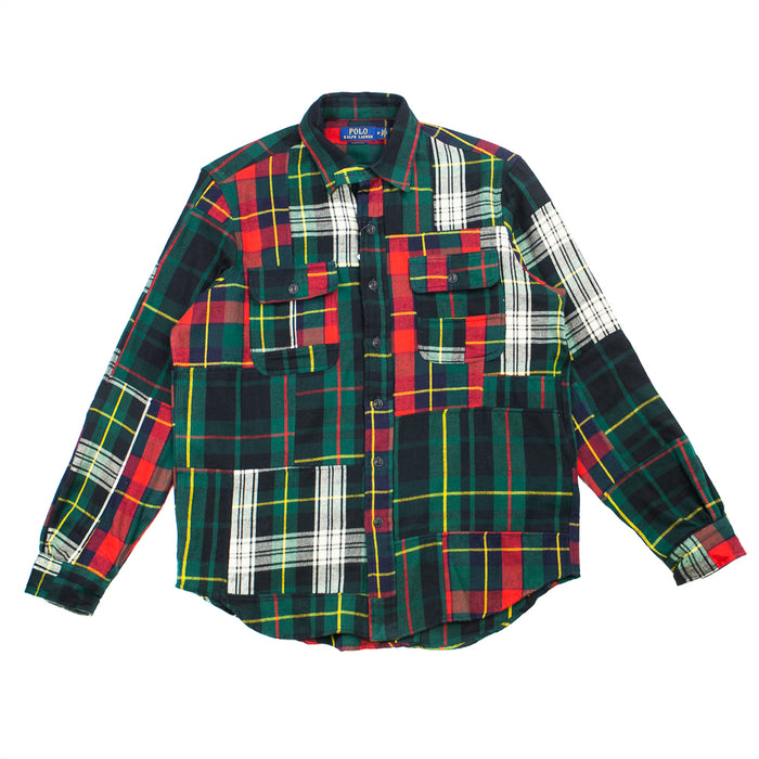 Patchwork Flannel Workshirt (Multi)