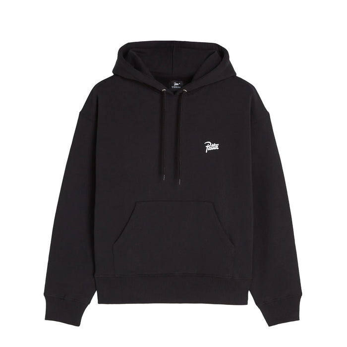 Patta EMBROIDERED FIRE PANTHER HOODED SWEATSHIRT, Black