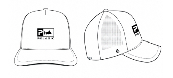 Pelagic WHT Flexifit Hat
