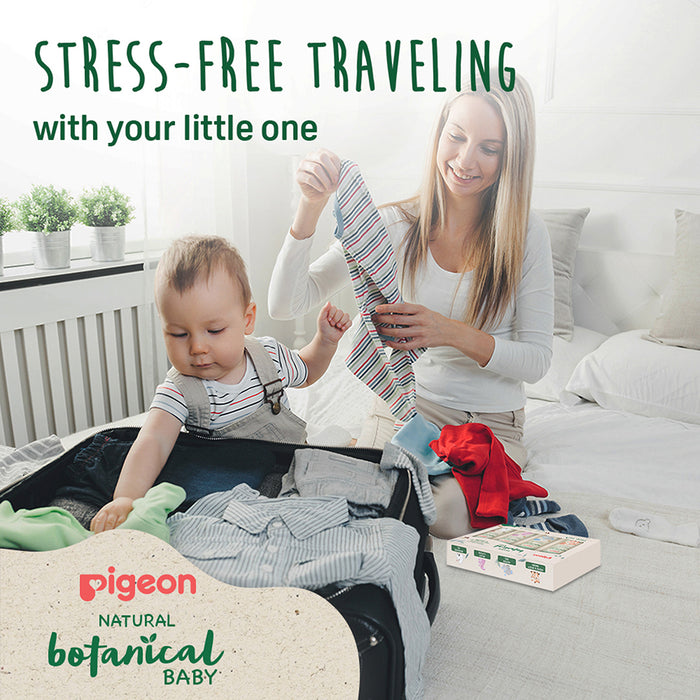 Pigeon Natural Botanical Baby Travel Set - 4 Pieces, Baby Health