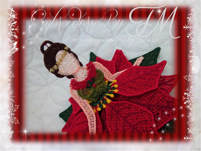 Poinsettia doll / two sizes