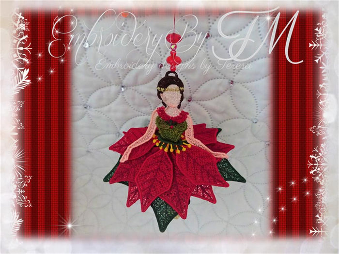Poinsettia doll / two sizes