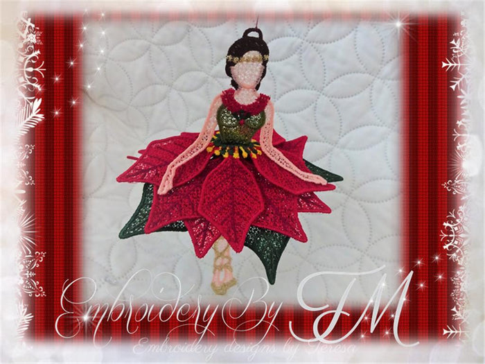 Poinsettia doll / two sizes