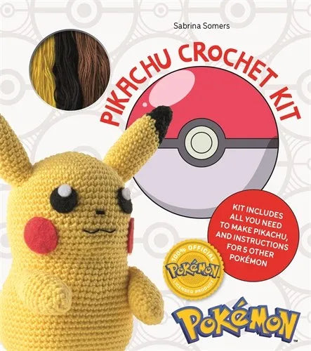 Pokemon Crochet Pikachu Kit: includes all you need to make Pikachu and instructions for 5 other Pokémon