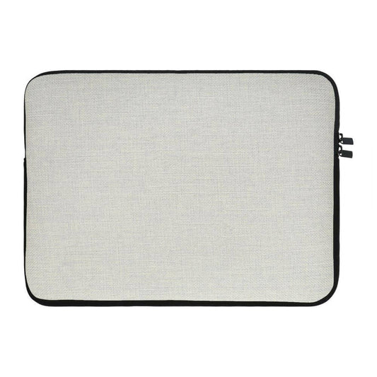 Polylinen Sublimation Laptop Sleeve with Lining - 15.6" Front View