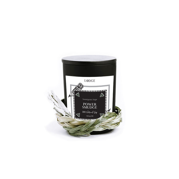 Power Smudge - 18oz Infused* Soy Candle - LODGE Soy Candles