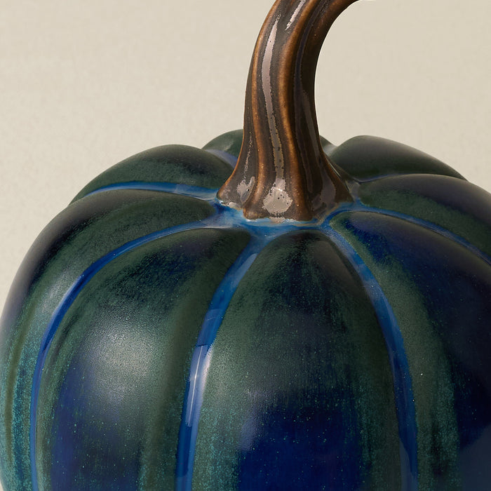 Close-up details of the one-of-a-kind pumpkin.