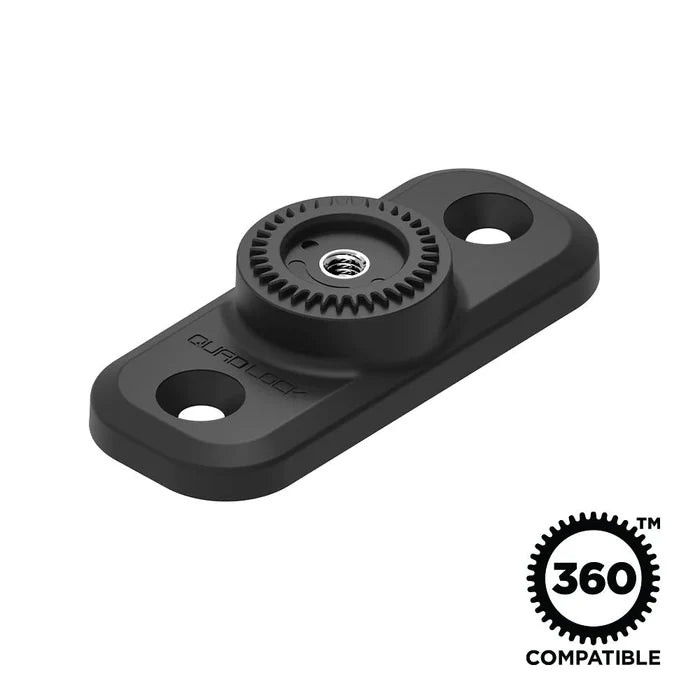 Quad Lock 360 Base - Flat Rectangle 2 Hole