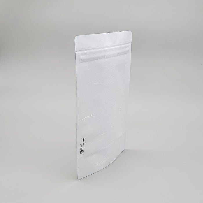 Resealable stand bag (white, Japanese unryu washi paper)
