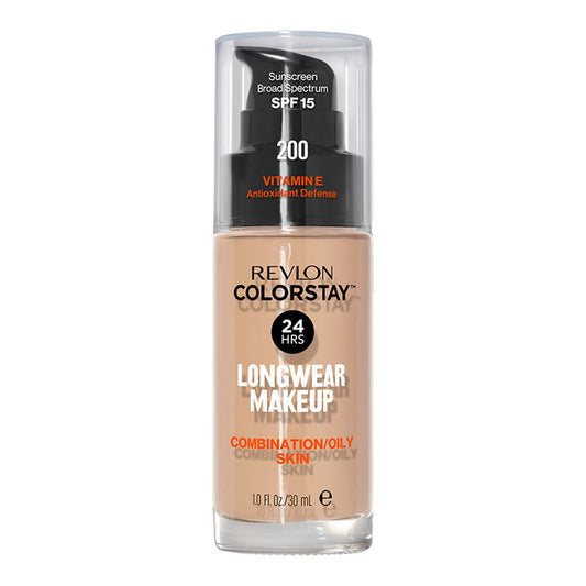 Revlon ColorStay Longwear Makeup Combination/Oily SPF15 30ml in shade 200 NUDE - matte, breathable foundation for up to 24H wear