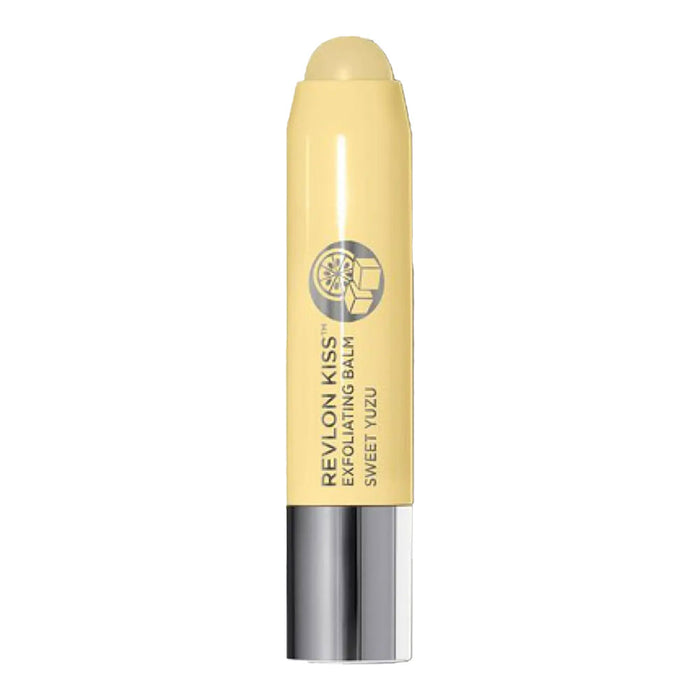Revlon Kiss Exfoliating Lip Balm 113 Sweet Yuzu gently exfoliates and hydrates lips with sugar crystals and fruit oils