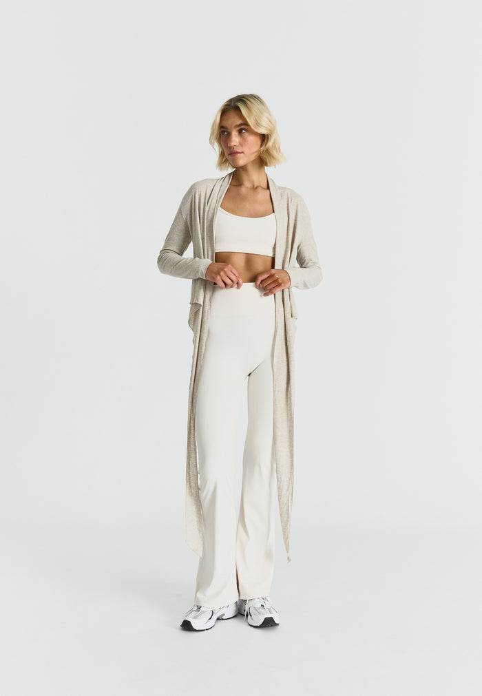 Ribbed Ballet Wrap Oatmeal