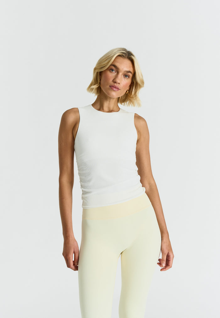 Ribbed Modal Tank Top Off White