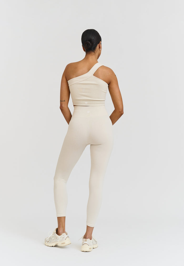Ribbed Seamless Leggings - Marshmallow