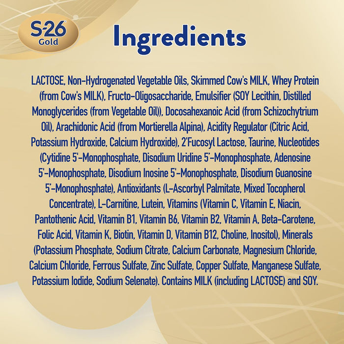 S-26 Gold Stage 2 Follow-On Milk Formula for 6-12 Months - 400g, Dairy Formula