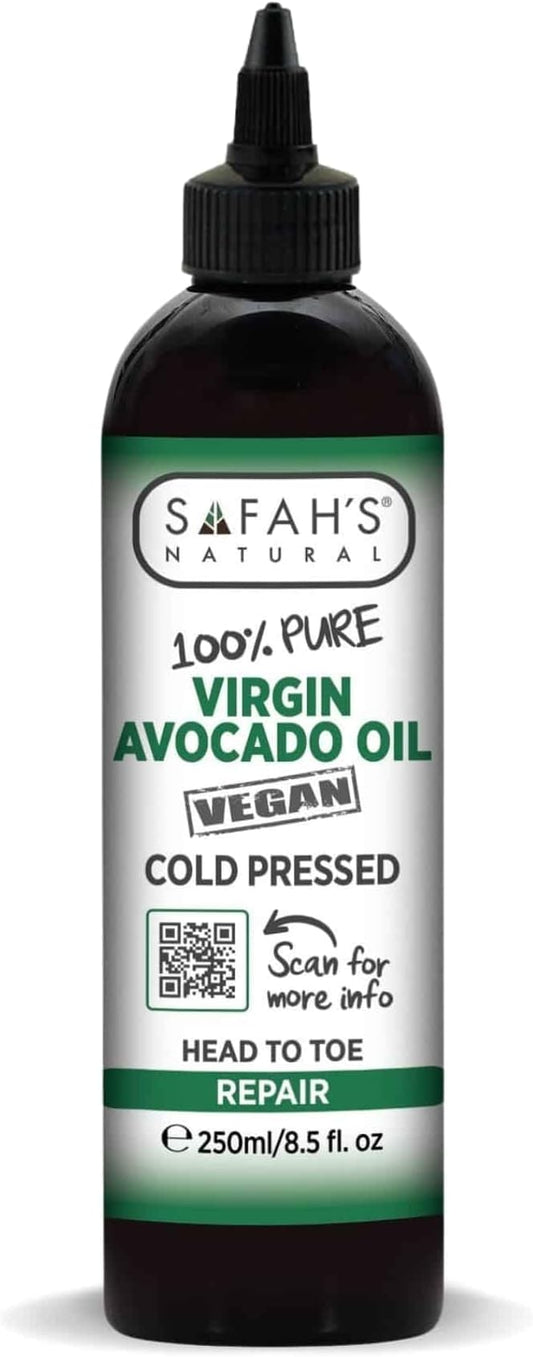 Safahs Natural Pure Virgin Avocado Oil 250ml