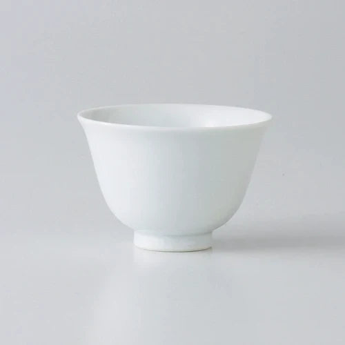 Saikai Ceramics: Tea Professional's White Porcelain Tea Cup - 50 ml