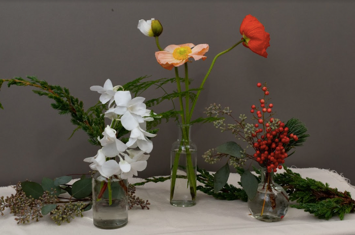 Set/3 Holiday Bud Vases