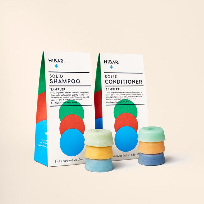 HiBAR Solid Shampoo & Conditioner Bar Sampler for Women