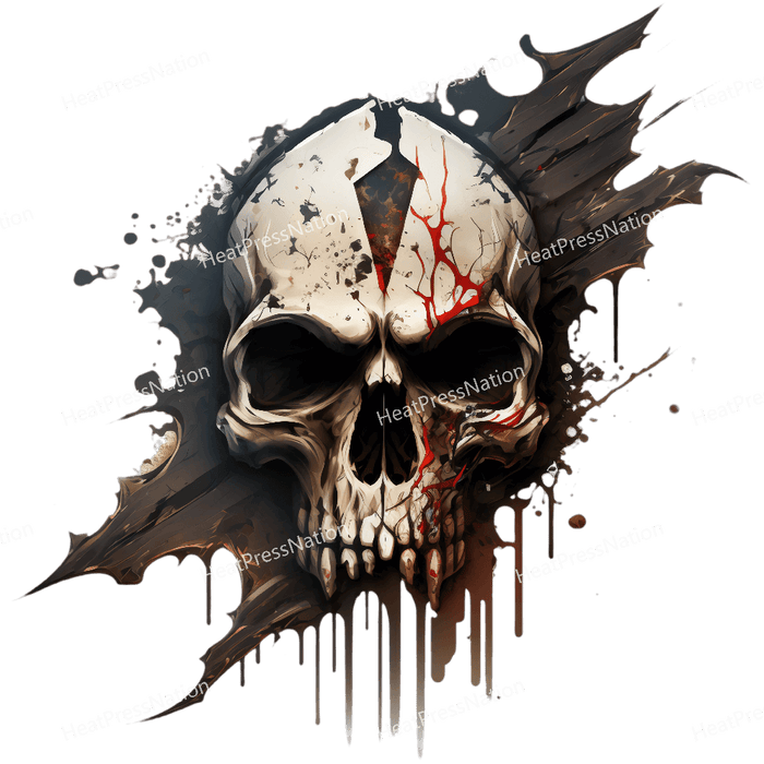 Skull Grunge Design - HeatPressNation