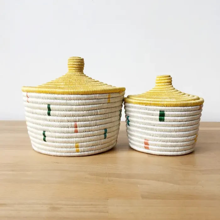 Small Hago Lidded Basket