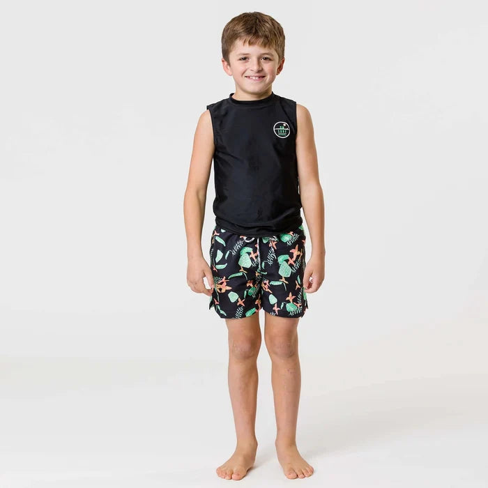 Snapper Rock Neon Rainforest Volley Board Shorts - Destination PSP