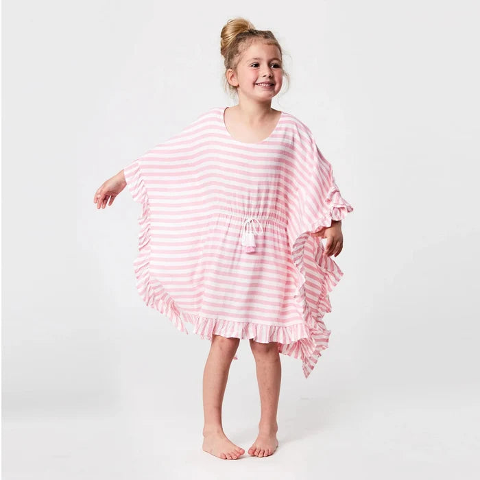 Snapper Rock Pink Stripe Cover Up - Destination PSP