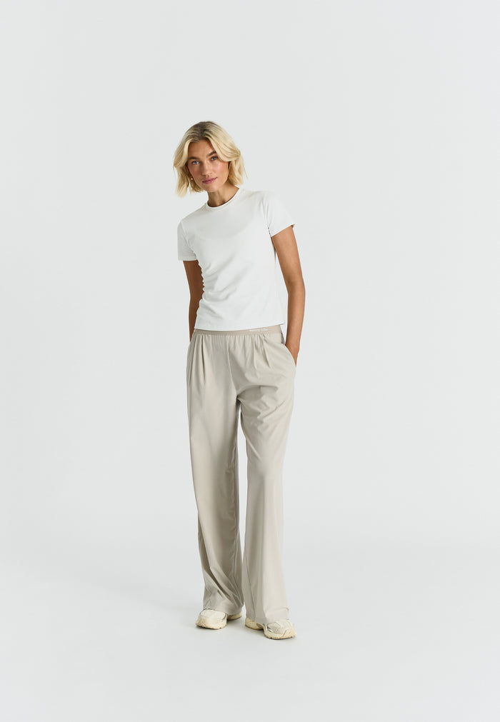 Softflow Wide Leg Pants Oatmeal