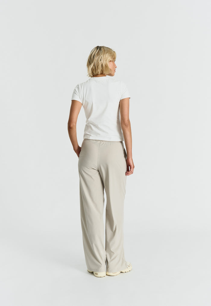 Softflow Wide Leg Pants Oatmeal