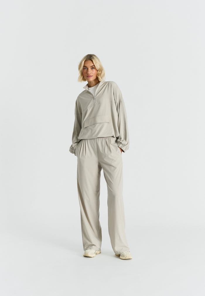 Softflow Wide Leg Pants Oatmeal