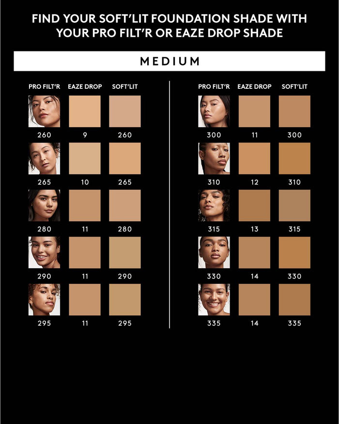 Soft'lit Naturally Luminous Longwear Foundation — 300