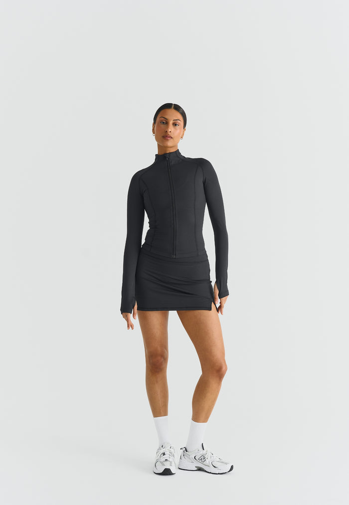 Softsculpt A-Line Mini Skirt Black