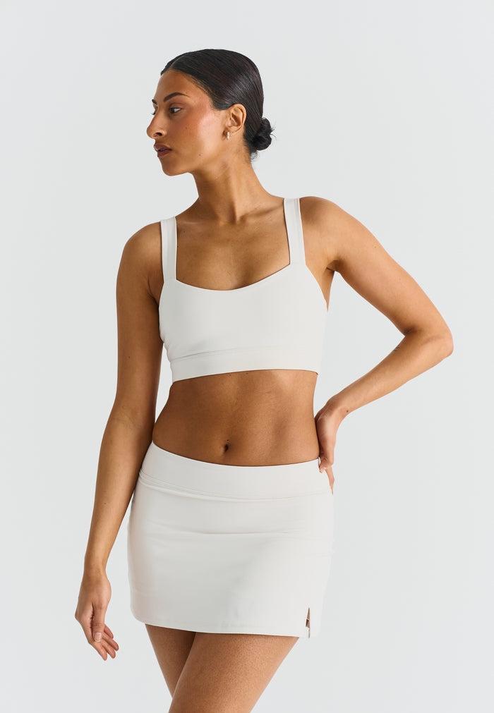 Softsculpt A-Line Mini Skirt Marshmallow