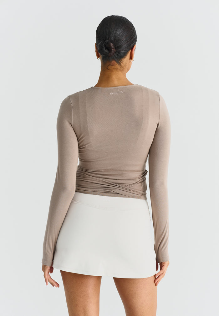 Softsculpt A-Line Mini Skirt Marshmallow