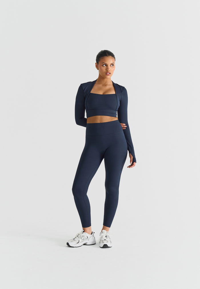 Softsculpt Bolero Long Sleeve Top Navy