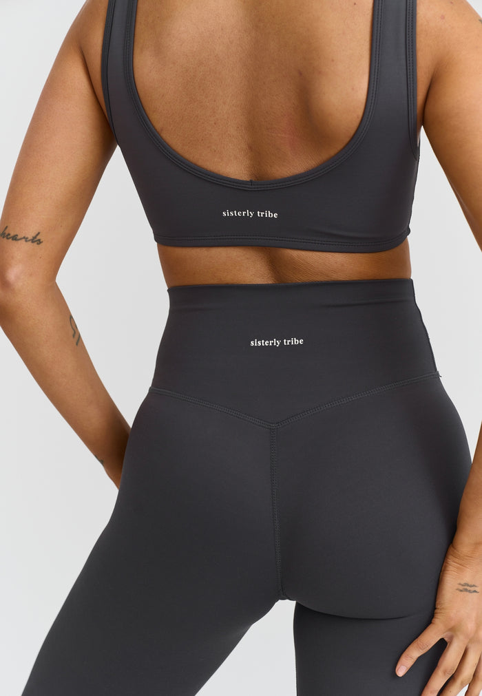 Softsculpt Deep V-Neck Bra Asphalt Grey