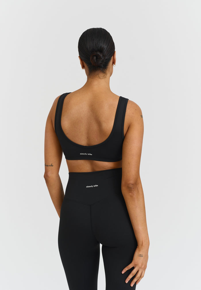 Softsculpt Deep V-Neck Bra Black