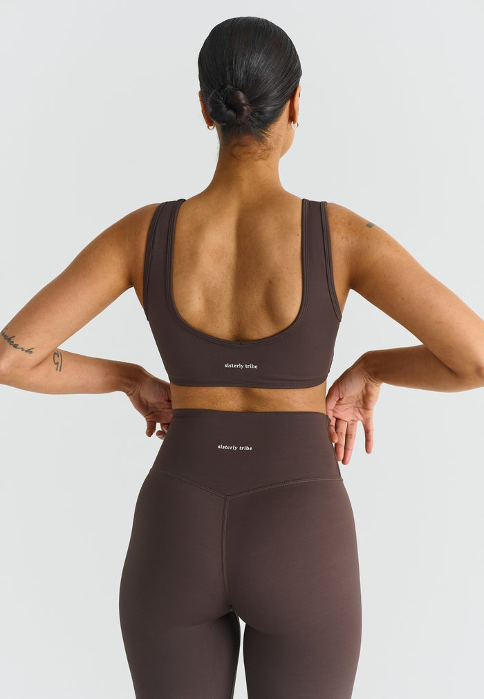 Softsculpt Deep V-Neck Bra Espresso