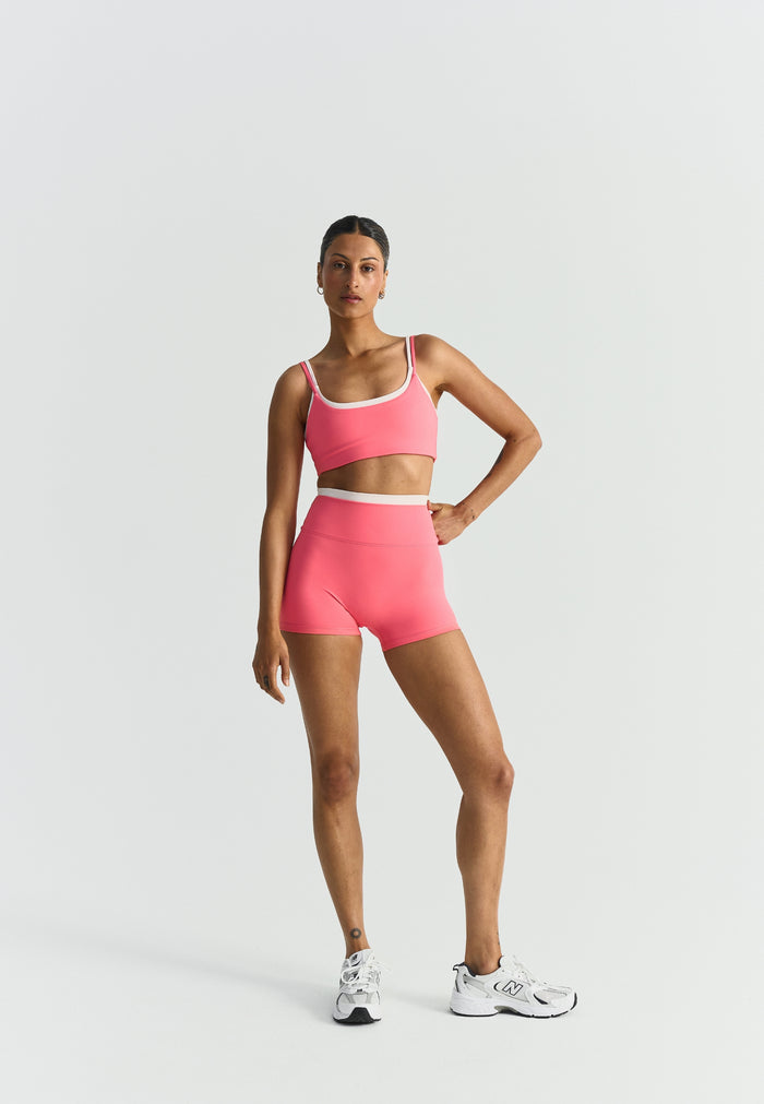Softsculpt Double Layer Shorts Sunkissed Coral