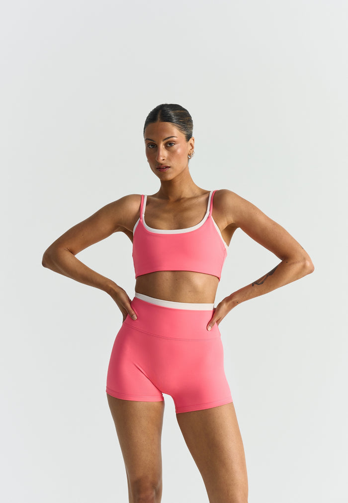 Softsculpt Double Layer Shorts Sunkissed Coral