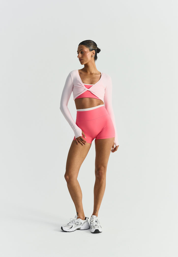 Softsculpt Double Layer Shorts Sunkissed Coral