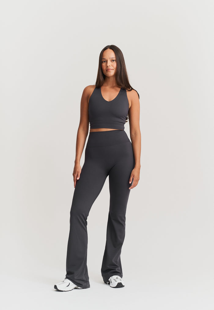 Softsculpt Flared Leggings Asphalt Grey