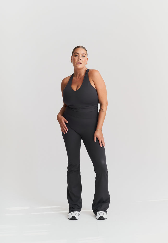 Softsculpt Flared Leggings Asphalt Grey