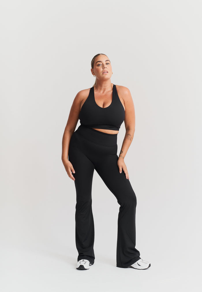 Softsculpt Flared Leggings Black