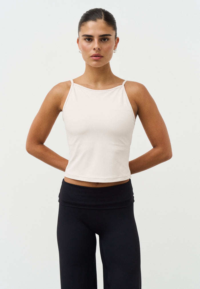 Softsculpt High Neck Top - Marshmallow