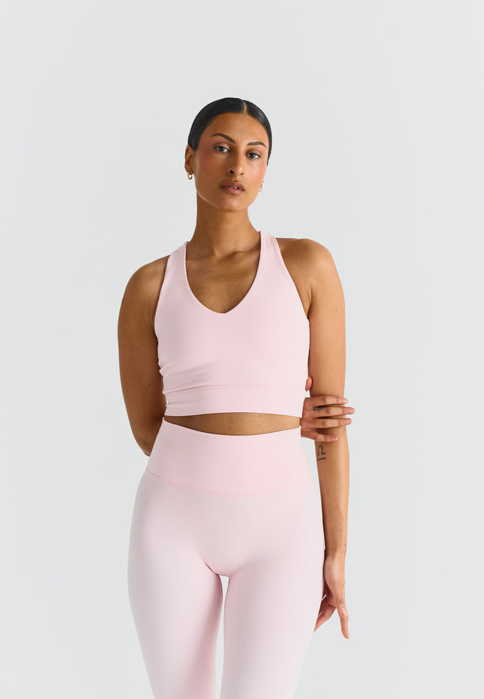 Softsculpt V-neck Cross Back Bra Ballet Slipper