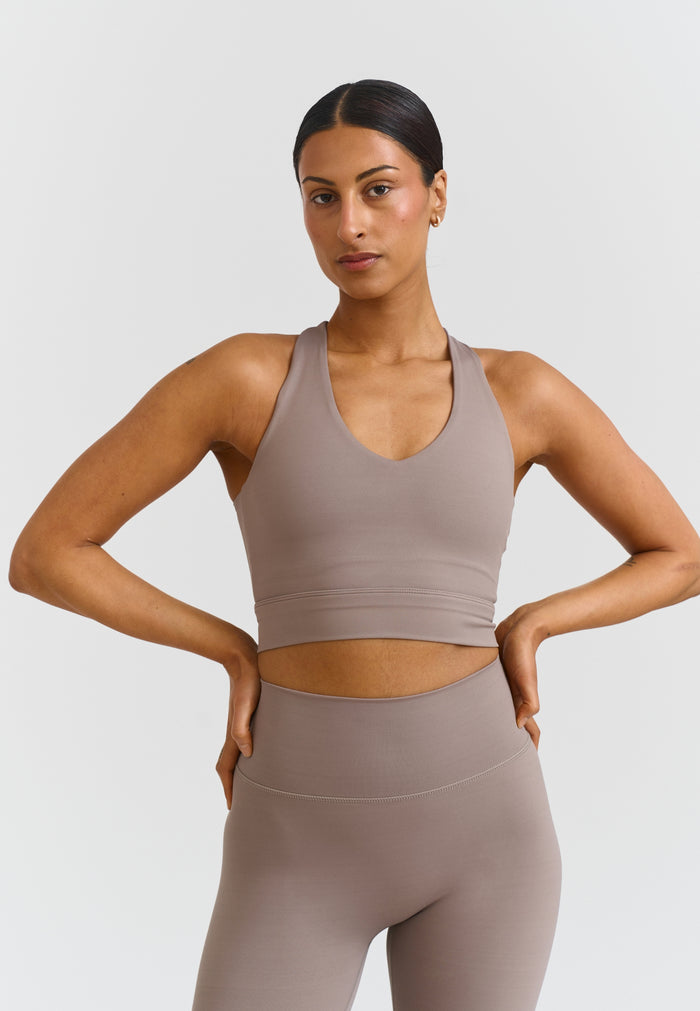 Softsculpt V-neck Cross Back Bra Clay